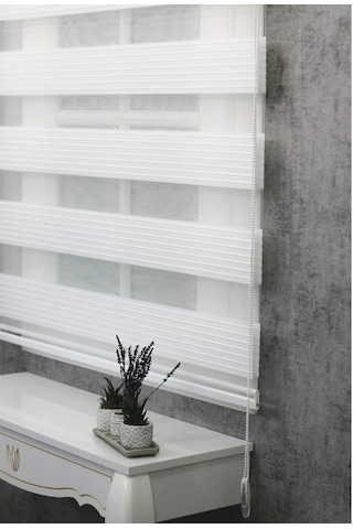 As Perde Geniş Plise Zebra Perde