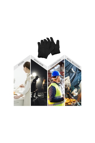 Geeksen Çelik Tel Ve Polietilen Lifli 5 Seviye Kesme Koruma Eldiveni - Madencilik, Et Kesim, Metal İşleme İçin Dayanıklı Ve Güvenli Çok Renkli