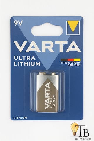 Varta Ultra Lithium 9v Pil Uzun Ömürlü, Yüksek Performans, Tekli Paket Varta Ultra Lithium 9v Pil Uzun Ömürlü, Yüksek Performans, Tekli Paket