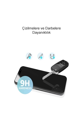 Apple iPhone Uyumlu 16 Pro Max Tam Kaplayan Privacy Hayalet Temperli Ekran Koruycu Cam