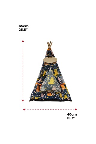 Pikas İsme Özel Yıkanabilir Peti Desenli Kedi Köpek Çadırı 40 x 60 CM