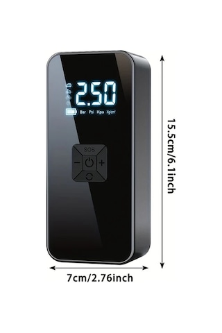 Xuweiwei Araba Hava Şişirme Cihazı Kablosuz Çift Kullanım Taşınabilir Çok Fonksiyonlu Elektrikli Hava Pompası Araba Ve Motosiklet Lastikleri İçin