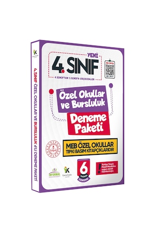 4.Sınıf Özel Okullar ve Bursluluk Hazırlık MEB Tıpkı Basım Deneme 6lı Fasikül SETİ