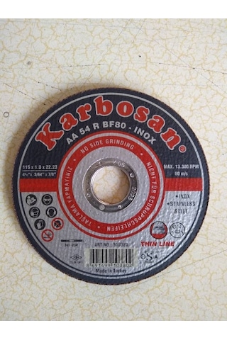 Karbosan İnox Metal Kesici 115 Mm-10 Adet