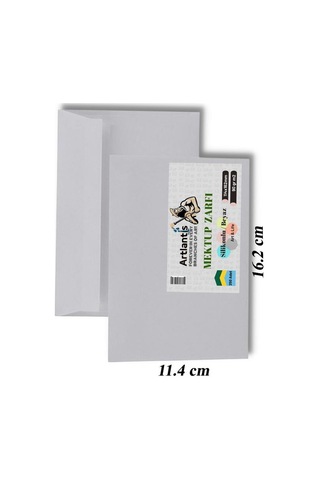 Mektup Zarfı Silikonlu 114x162 Mm 250 Adet 1 Paket Artlantis Cırtlı Beyaz Zarf Takı Zarfı Düğün Para Zarfı