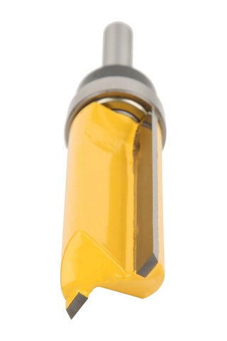 Maiyame Kahve Çelik T Tipi Freze Ucu, Ahşap Yuvalama Ve Düzenleme Aracı, 1/4 İnç Saplı, 19mm Kesme Çapı, 50.8mm Bıçak Uzunluğu