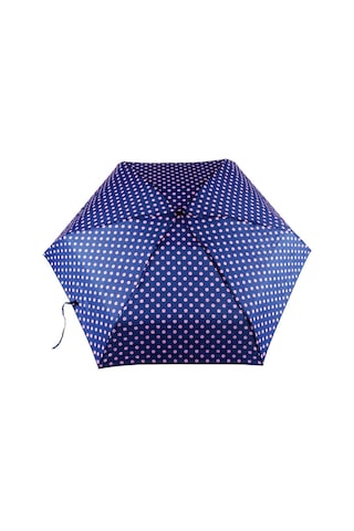 Biggdesign Moods Up Pembe Puantiyeli Lacivert Manuel Mini Şemsiye - Rüzgara Dayanıklı, Hafif, Renkli Tasarım Çok Renkli