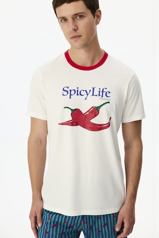 Penti Erkek Renkli Spicy Life Şortlu Pijama Takımı