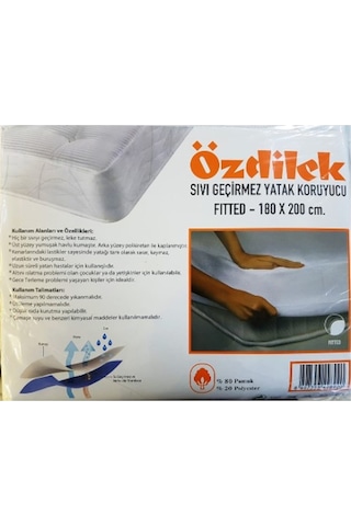 Özdilek Fitted Alez Çift Kişilik Alez Sıvı Geçirmez Alez 180X200