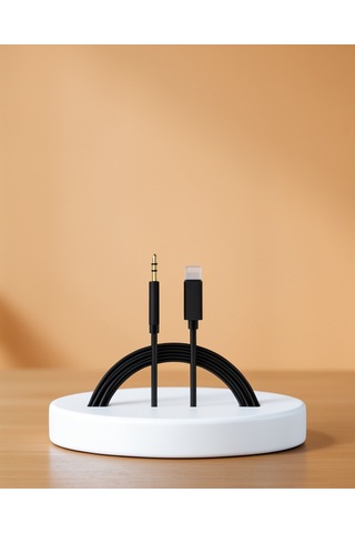 Aux Ses Kablosu Dönüştürücü, Lightning 3.5mm, 1 Metre Standart