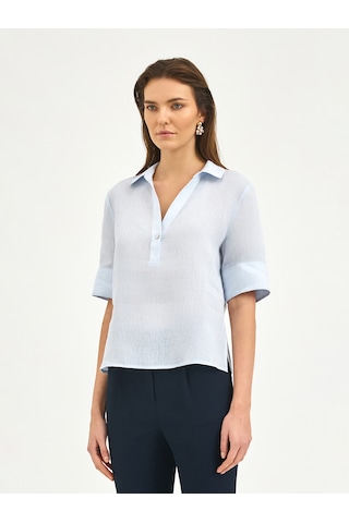 Karaca Kadın Regular Fıt Gömlek-mavi 12.25s.04.017 Mavi