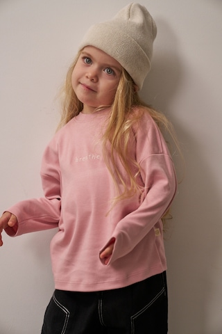 Oh La La Koala Pembe Nakışlı Oversize Uzun Kollu T-shirt Pembe