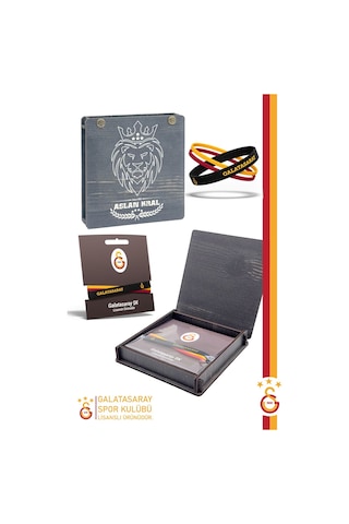 Galatasaray Lisanslı 3'lü Silikon Çocuk Bileklik Kutulu 001