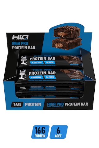 Hıq High Pro Protein Bar 6x55g Chocolate Brownıe Flavored
