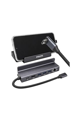 Swr1691a/93 Usb-c 6 Sı 1 Arada Stand Tasarımlı Hub - 4k 60hz Hdmı, 1000mbps Lan, 100w Pd