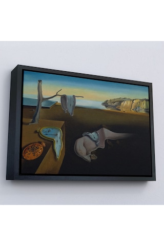 Ahşap Çerçeveli Salvador Dali - Belleğin Azmi Tablo - The Persistence Of Memory-7128