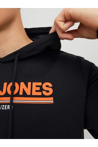 Jack & Jones Kapüşonlu Logo Baskılı Sweatshirt- Frederik 12219814 Navy Blazer Lacivert