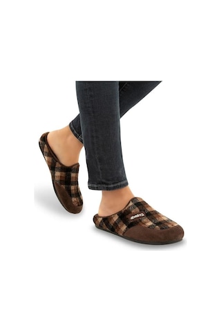 Muya Tauri 31801-004 Erkek Kışlık Ev Terliği Kahve 40-45 Kahverengi