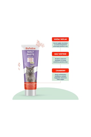 Biofeline Kediler İçin Malt Macun 100 G