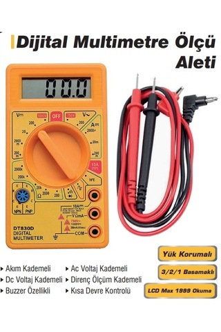 Real Özs Dijital Multimetre Ölçü Aleti Ozs-8664