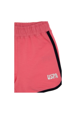 U.S. Polo Assn. Kız Çocuk Pembe Regular Fit Örme Şort 50306297-VR167