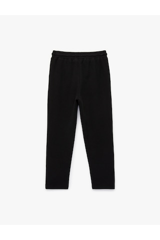 Koton Beli Lastikli Pamuklu Basic Eşofman Altı Siyah 6skb40115tk Siyah