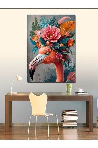 Kanvas Tablo Peri Kızı Ve Çiçekler 50cmx70cm