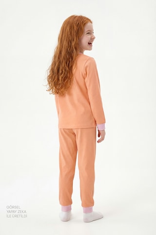 Penti Pembe Kız Çocuk Relaxalotl Uzun Kollu Pamuklu 2'li Pijama Takımı