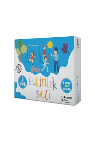 Akademik Zeka 5 Yaş Etkinlik Seti ( 6 Kitap 202 Etkinlik)