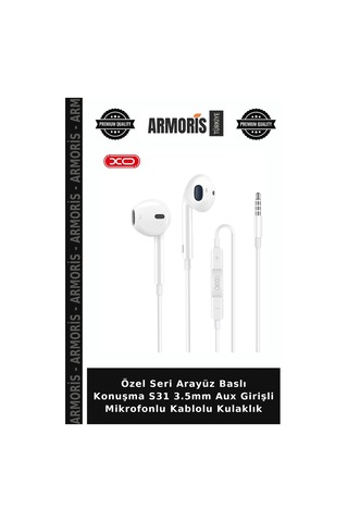 Özel Seri Arayüz Baslı Konuşma S31 3.5mm Aux Girişli Mikrofonlu Kablolu Kulaklık