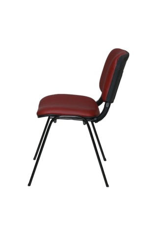 Ofiscombin Ofis Büro Bekleme Misafir Çalışma Konferans Koltuğu Form Sandalye Bordo Deri 00047499864