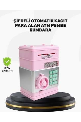 Büyük Hazneli Şifreli Para Tasarruf Kumbarası