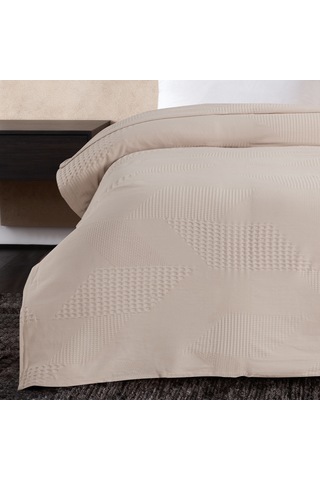 Maxstyle Spring %100 Pamuk Çift Kişilik Pike Krem 220x230 Cm Renkli