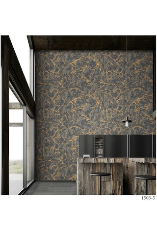 Adawall Vera 1503-5 Mermer Desenli Düz Sade Duvar Kağıdı