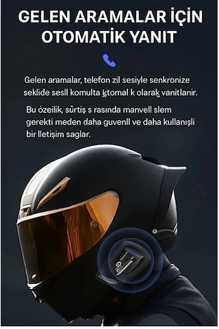 Y11 Kulaklık Mikrofonlu Motosiklet Kulaklığı İntercom 5.3