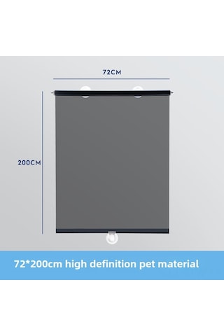 Maiyame Tır Ön Camı Genişleyen Güneşlik - Açık Görünür Isı Yalıtımı, Süction Cup Montajlı, 72x200cm, Araçlar İçin Evrensel Kullanım