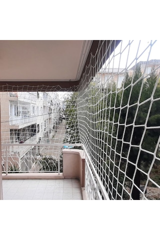 Morilu Güvenlik Filesi – 10 cm gözenek – 6 mm ip – Balkon Filesi – İnşaat Filesi