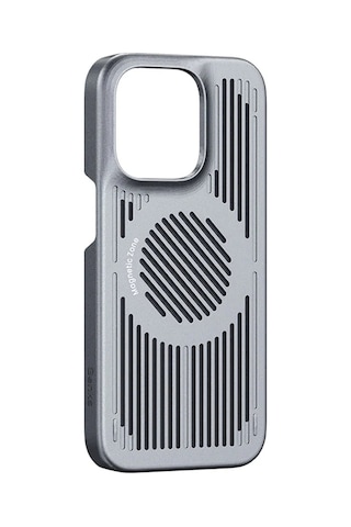 Apple Uyumlu iPhone 12 Kılıf M-safe Şarj Özellikli Soğutucu Benks Biliz Kapak Gri