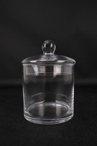 Digithome Tekli Cam Kapaklı Erzak Saklama Kabı Kavanoz Şeffaf 12 Cm Kv.sln.001 C1-1-288