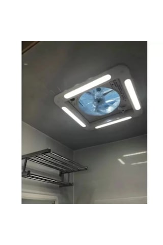 Tytxrv Tavan Heki 40x40 Cm Fanlı Tavan Havalandırması Heki - Led Aydınl Çok Renkli