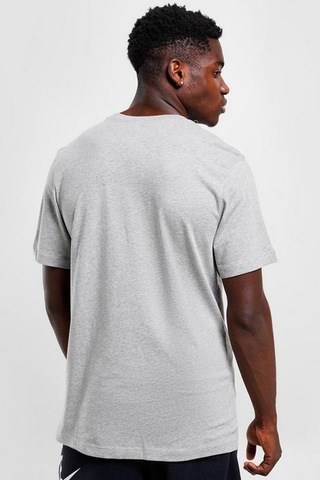 Nike Sportswear Futura Swoosh Logo Tee T Shirt Unisex Baskılı Tişört Gri Gri