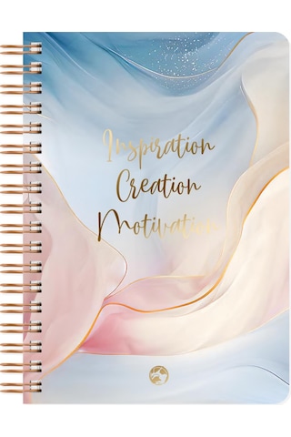 Marble Spiralli Defter Kareli Inspiration 17x24 Cm