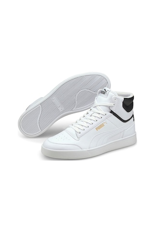 Puma Shuffle Mid Unısex Spor Ayakkabı 38074801 Beyaz - Siyah