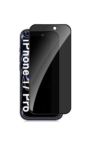 Bs Apple Uyumlu iPhone 17 Pro Görünmez Hayalet Full Kaplayan Anti Static Ekran Koruyucu Cam