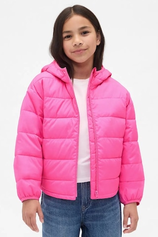 Gap V-frch Logo Çocuk Mont Pembe
