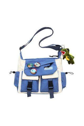 Büyük Boy Sonbahar Ve Kış Yeni Çapraz Çanta-mavi Mavi