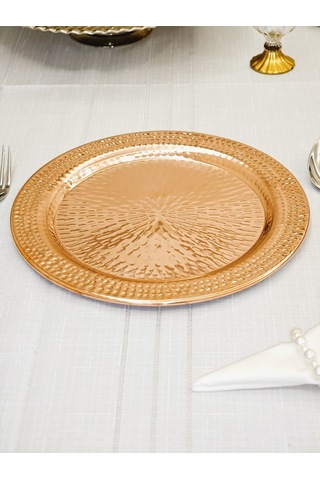 Modabakır Bakır Supla Tabak, American Runner 30 Cm Model:sssd33 Bakır