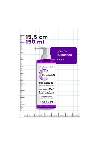 Procsin Kolajen İçerikli Gözenek Sıkılaştırıcı Yüz Temizleme Jeli 150 ML