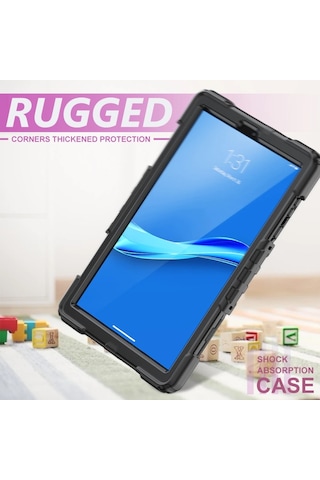 Samsung Galaxy Uyumlu Tab A9 X110 X115 Kılıf Defender Askılı Pars Case Fuji