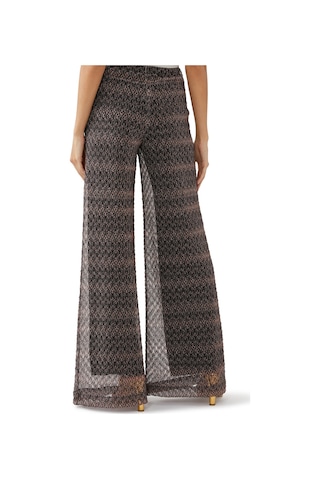 Missoni Dantelli Geniş Paça Pantolon Altın Çok Renkli